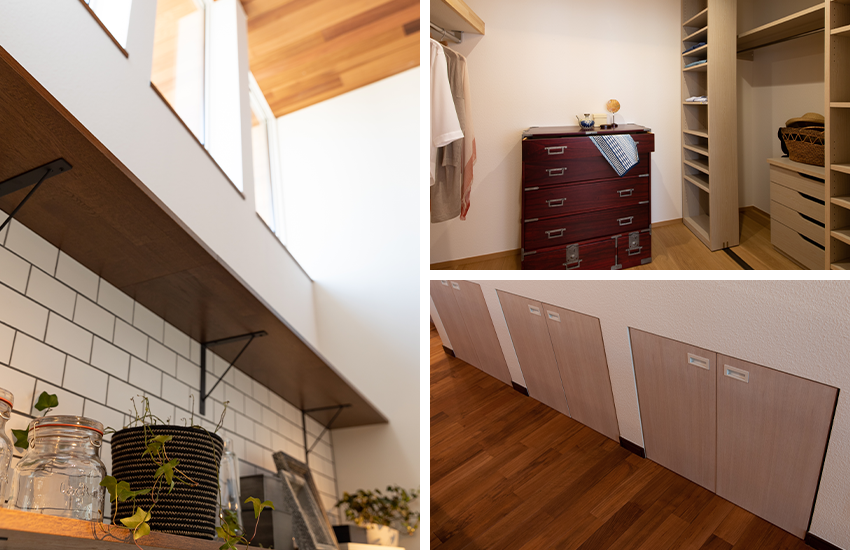 適材適所収納アイデアの家