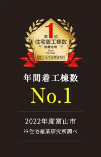 年間着工棟数 No.1