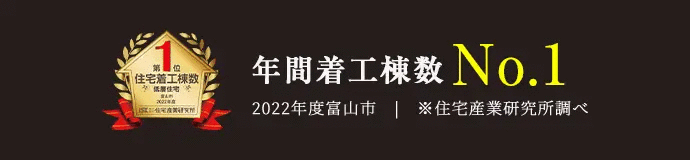 年間着工棟数 No.1